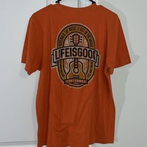 Life is Good Crusher Music Man Country Rock Guitar Player Stage Performer Shirt